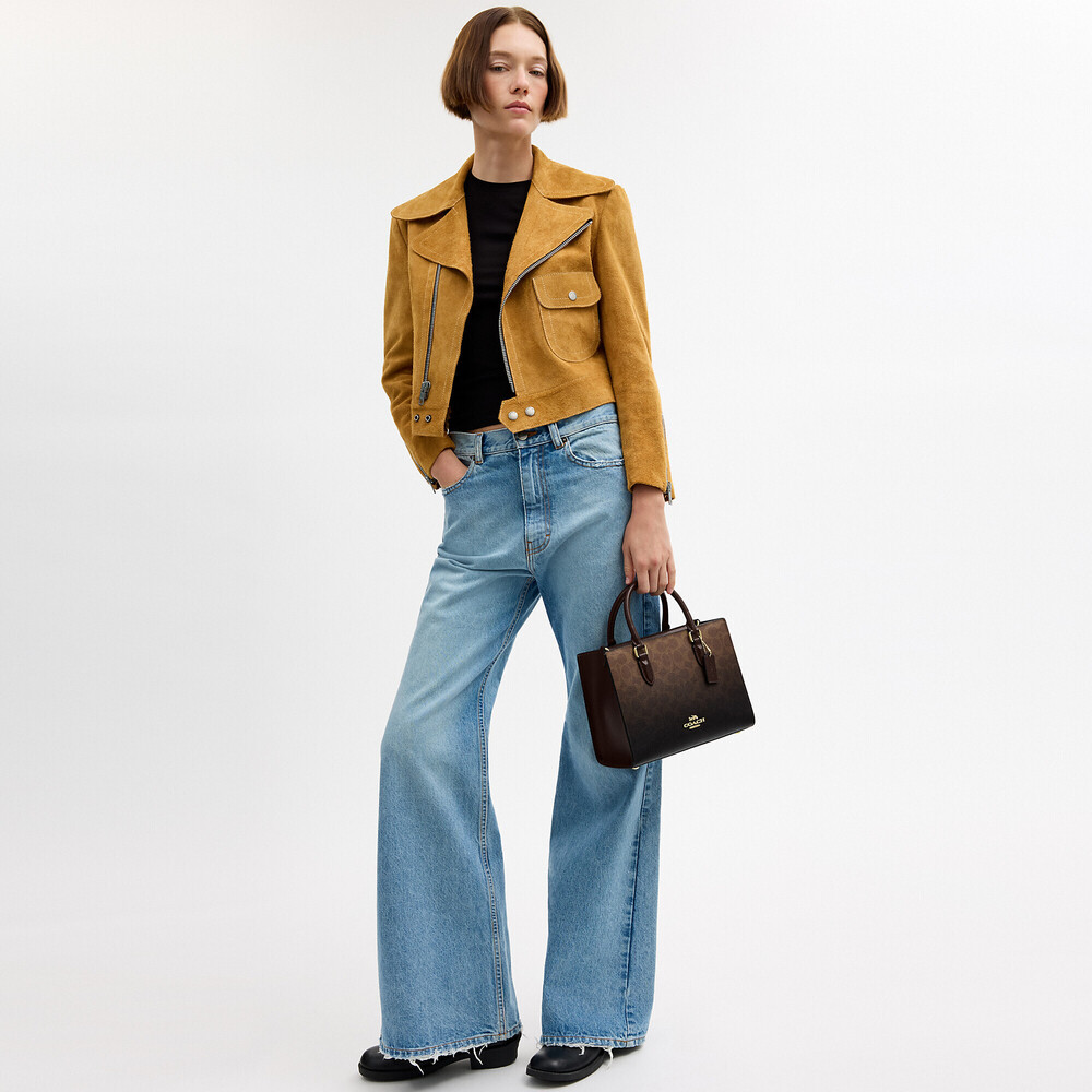 Coach Outlet Maggie Small Tote Bag In Ombre Signature Canvas - Picture 2 of 3